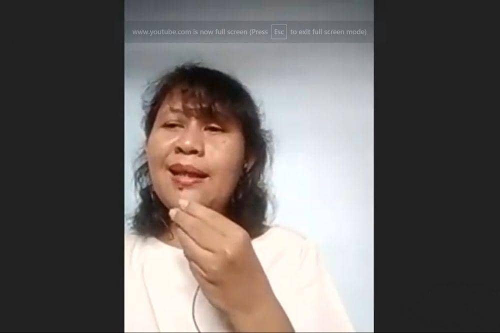 Luviana dalam Diskusi AJI Indonesia "Perempuan di Ruang Redaksi: Dampak ke Pemberitaan dan Lingkungan Kerja" (Youtube.com/AJI Indonesia)