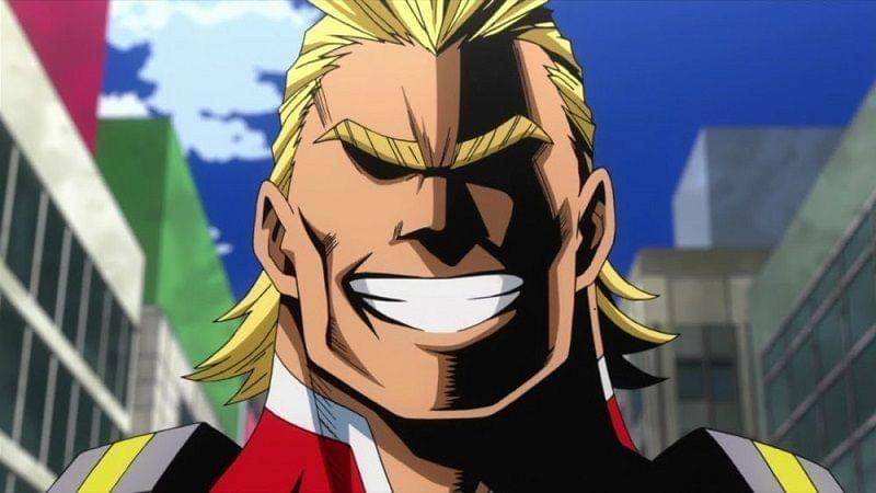 Penampilan All Might di anime. (Toho/My Hero Academia)