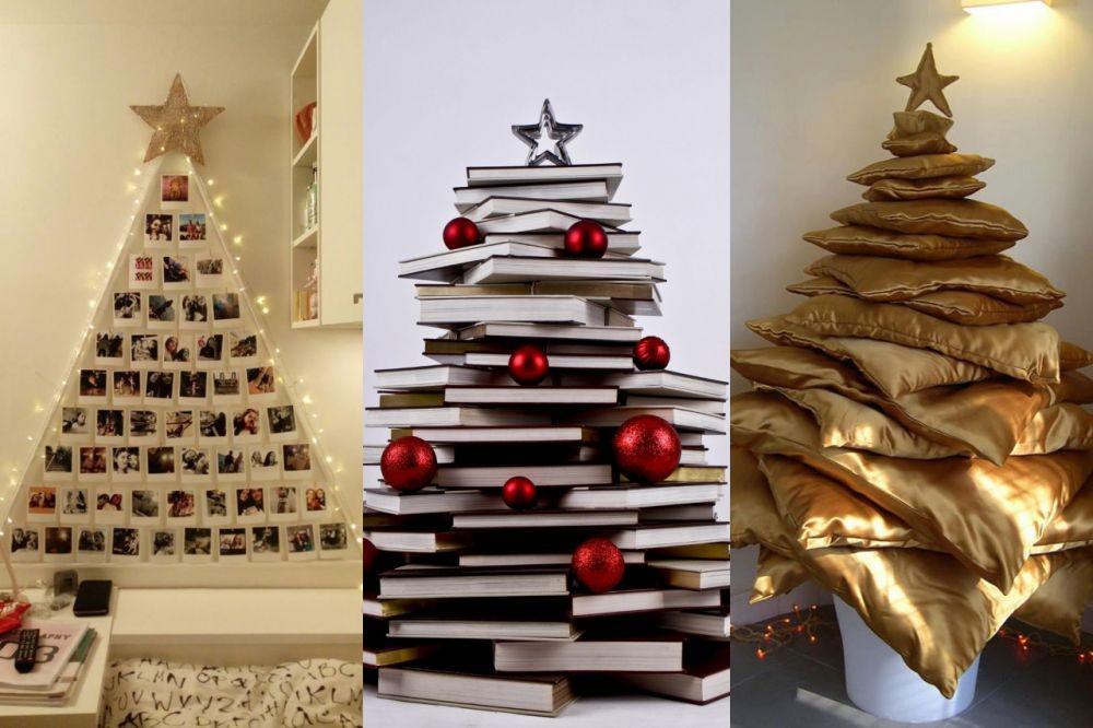 10 DIY Pohon Natal Unik Pakai Barang yang Ada di Rumah, Kreatif Abis!