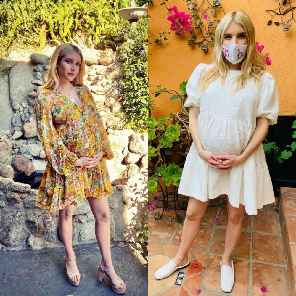 9 Potret Emma Roberts Pamer Baby Bump, Memesona Banget!