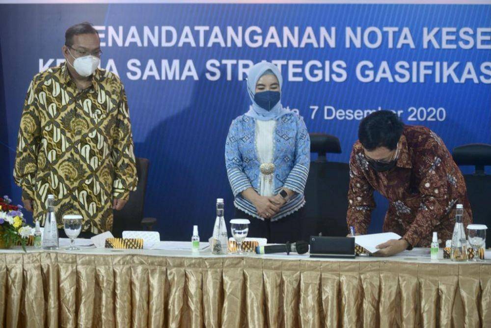 Penandatanganan nota kesepahaman Pertamina dan stakeholder, Senin (7/11)/Dok. Pertamina