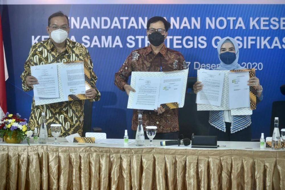 Penandatanganan nota kesepahaman Pertamina dengan stakeholders, Senin (7/11)/Dok. Pertamina