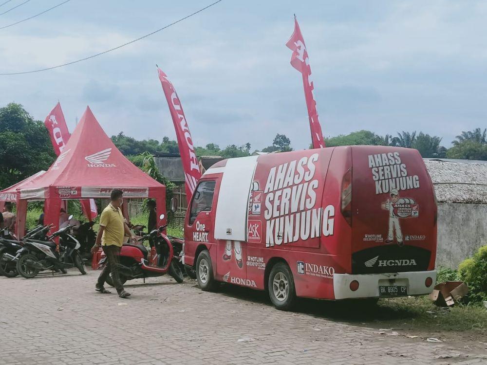 Medan Dilanda Banjir, Honda Berikan Layanan Periksa Motor Gratis
