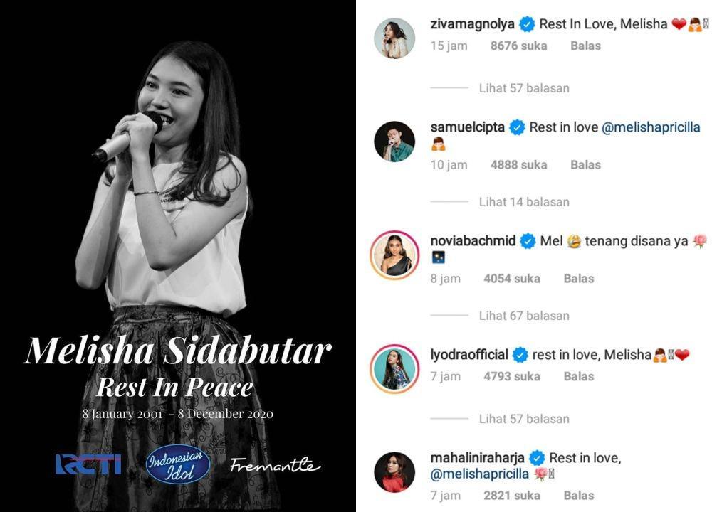 10 Ucapan Duka Cita Artis Indonesia untuk Melisha Sidabutar