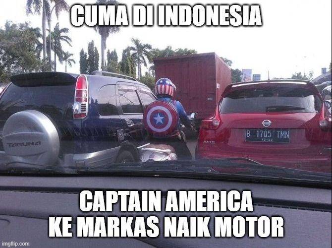 Meme naik motor dok. IDN Times