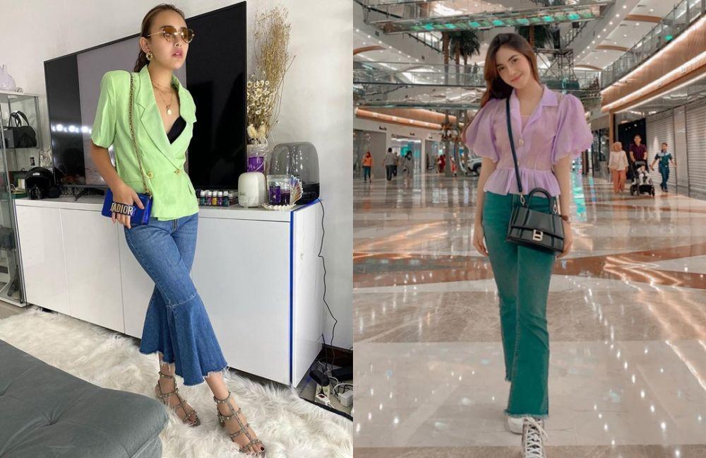 10 Adu Gaya Amanda Manopo Vs Syahra Larez, Selalu Simpel tapi Unik!