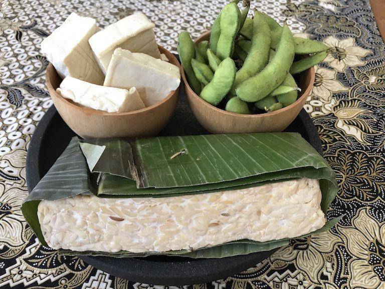 Tahu, tempe, dan edamame sebagai olahan kedelai. ajourneybespoke.com