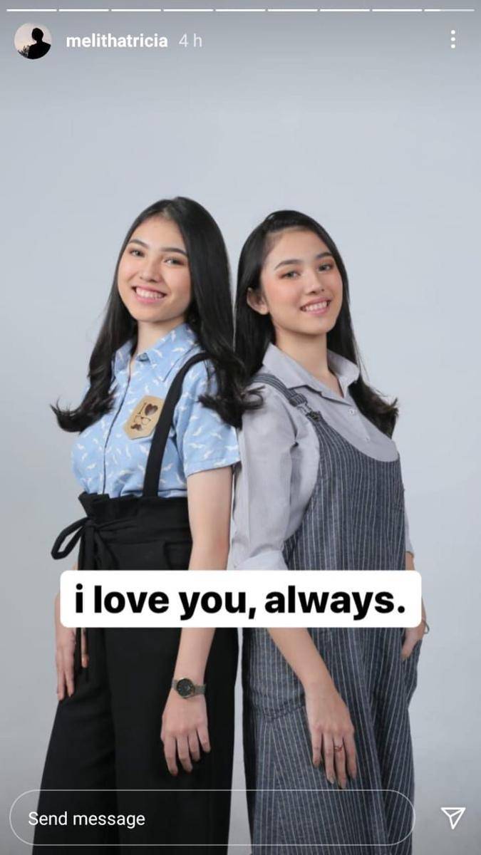 Melisha Sidabutar dan kembaran (instagram.com/melithatricia)