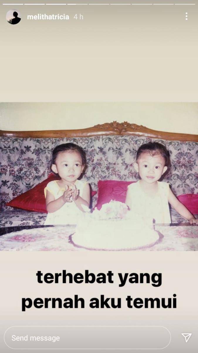 Melisha Sidabutar dan kembaran (instagram.com/melithatricia)