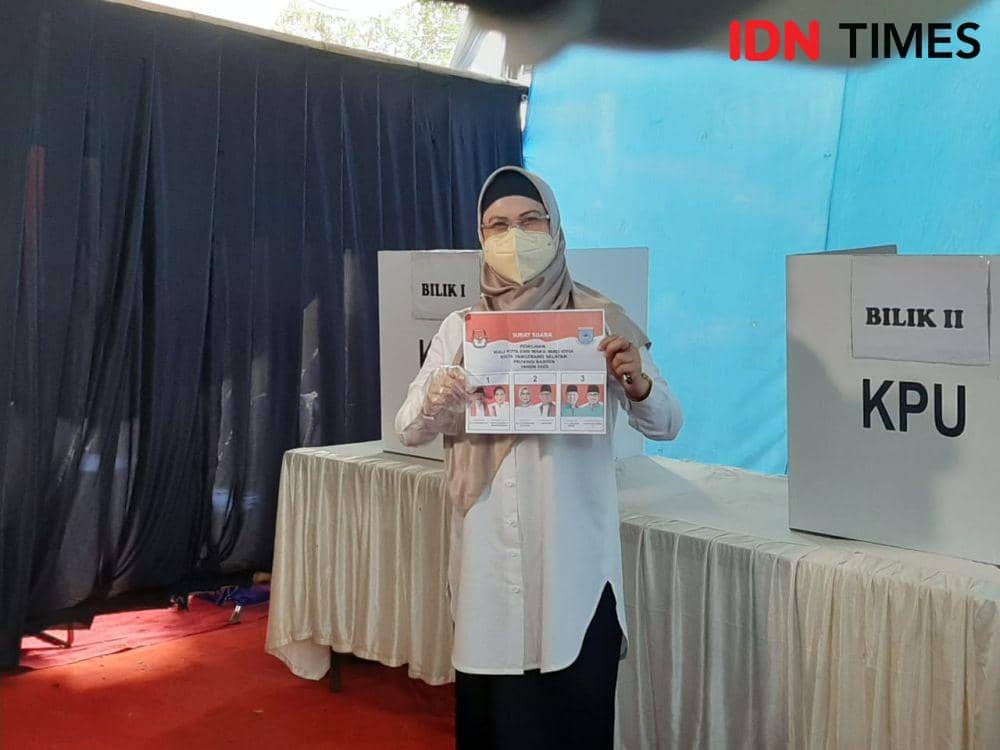 Calon Wali Kota Tangsel Nomor Urut 2 Siti Nurazizah (IDN Times/Maya Aulia Aprilianti)