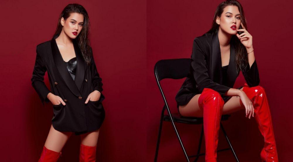 Garap Sinetron Baru, 10 Potret Rebecca Tamara Pakai Outfit Serba Hitam