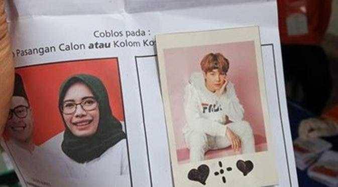 Gambar Suga BTS yang ditemukan Bawaslu, IDN Times / istimewa