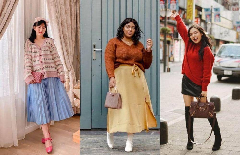 10 Tips Padu Padan Sweater dan Skirt, Modis Setiap Saat!