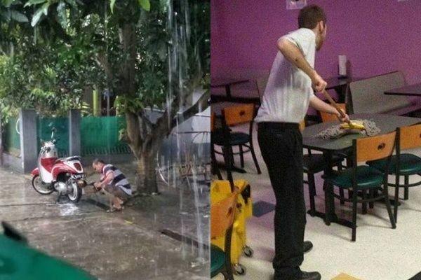 Begini Jadinya kalau Cowok Suruh Bersih-bersih, 10 Potretnya Kocak Pol