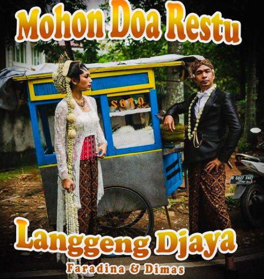 Menggemaskan, 10 Potret Unik Pernikahan Dimas Djay dan Faradina Mufti