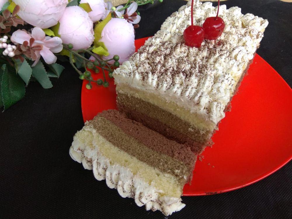 Resep Bolu Kukus Tiramisu, Rasa Kopi Berpadu Cokelat Moist