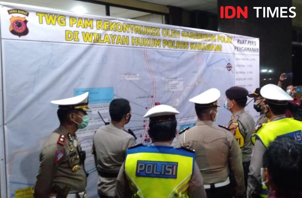 Rekonstruksi Penembakan Laskar FPI, Gerbang Tol Karawang Barat Ditutup