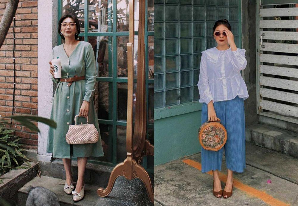 10 Potret Claradevi, Fashion Blogger Yogyakarta Penggemar Gaya Vintage