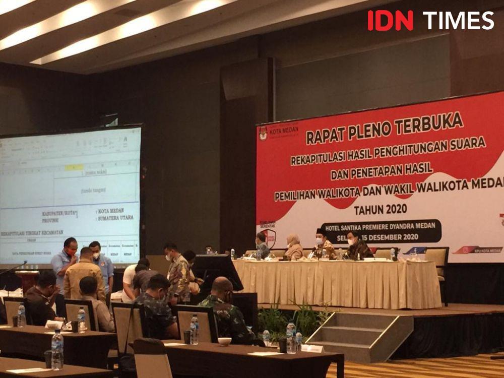 Gelar Pleno, KPU Medan Pastikan Rekapitulasi Sudah Masuk Semua
