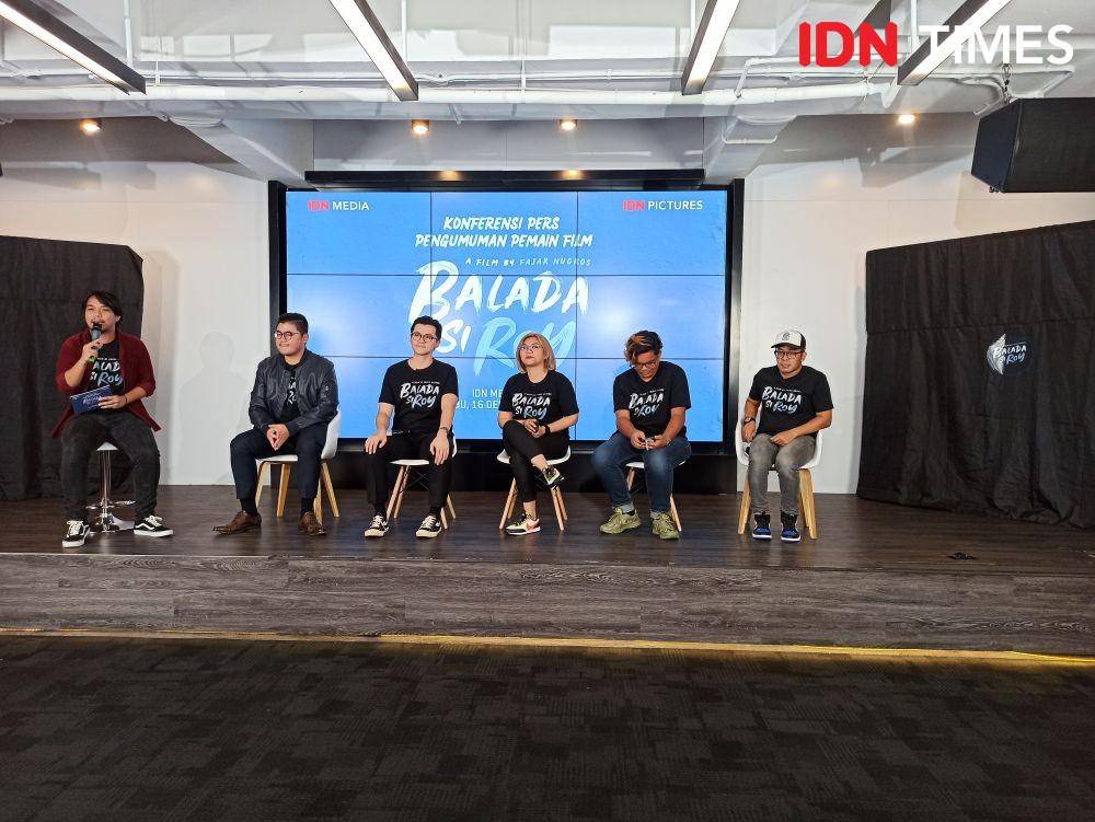 Pengumuman pemain film Balada Si Roy pada Rabu (16/12/2020) di kantor IDN Media HQ, Jakarta. IDN Times/ Erfah Nanda