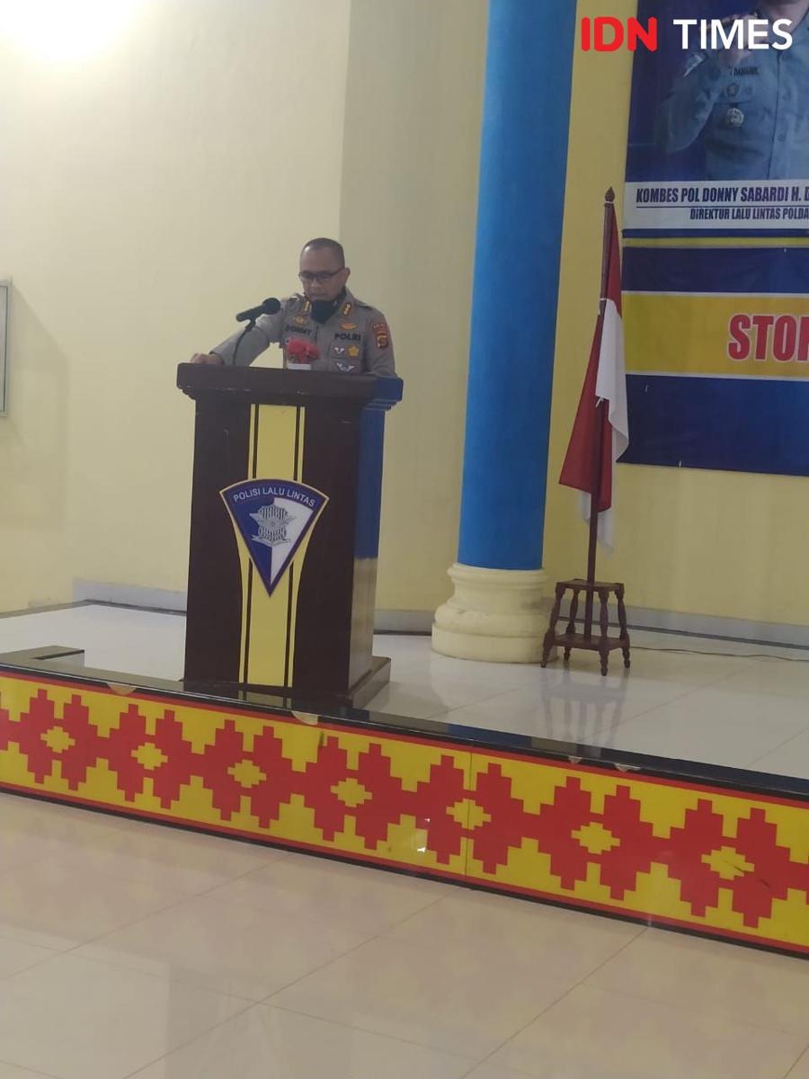 Dirlantas Polda Lampung, Kombes Pol Donny Sabardi Halomoan Damanik. (IDN Times/Martin L Tobing)