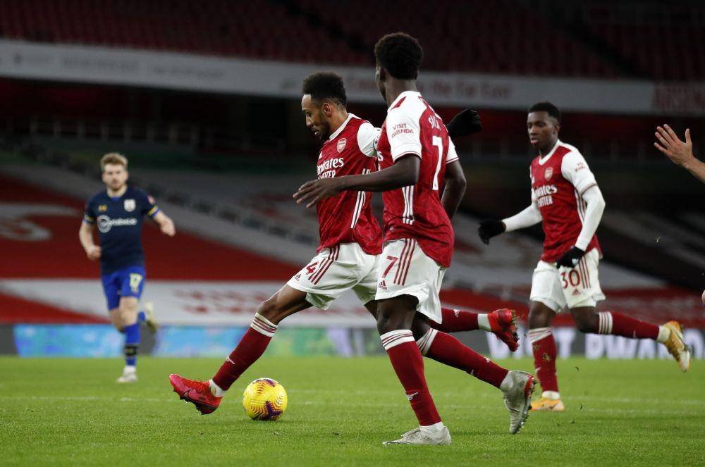 Arsenal vs Southampton. (Twitter.com/Squawka)