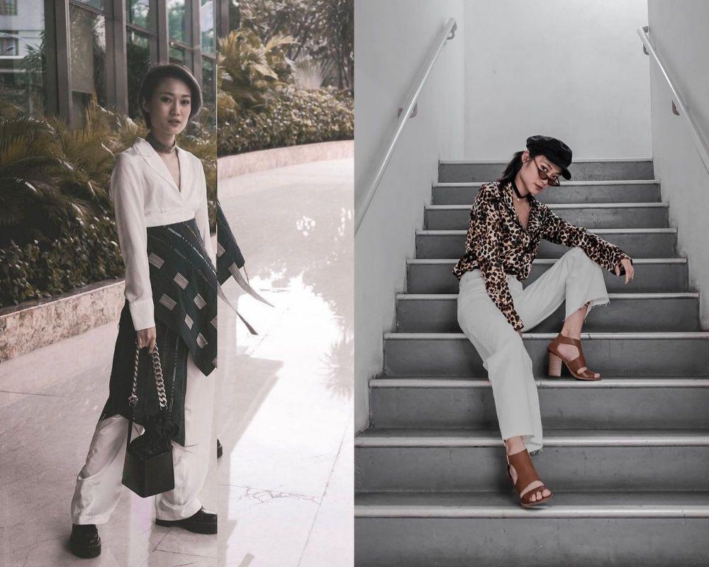 9 Inspirasi OOTD Boyish dan Edgy Ala Ayu Gani, Keren Abis!