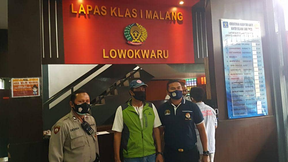 Tersangka Khan A Ahmad sementara ditahan di Lapas kelas I Malang. Dok/Imigrasi Malang