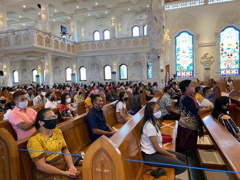 Natal 2020 di Bali Tanpa Dekorasi, Misa Digelar Secara Live Streaming