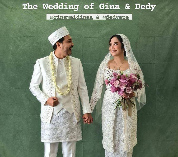 10 Momen Akad - Resepsi Pernikahan Selebgram Gina Meidina dan Dedy