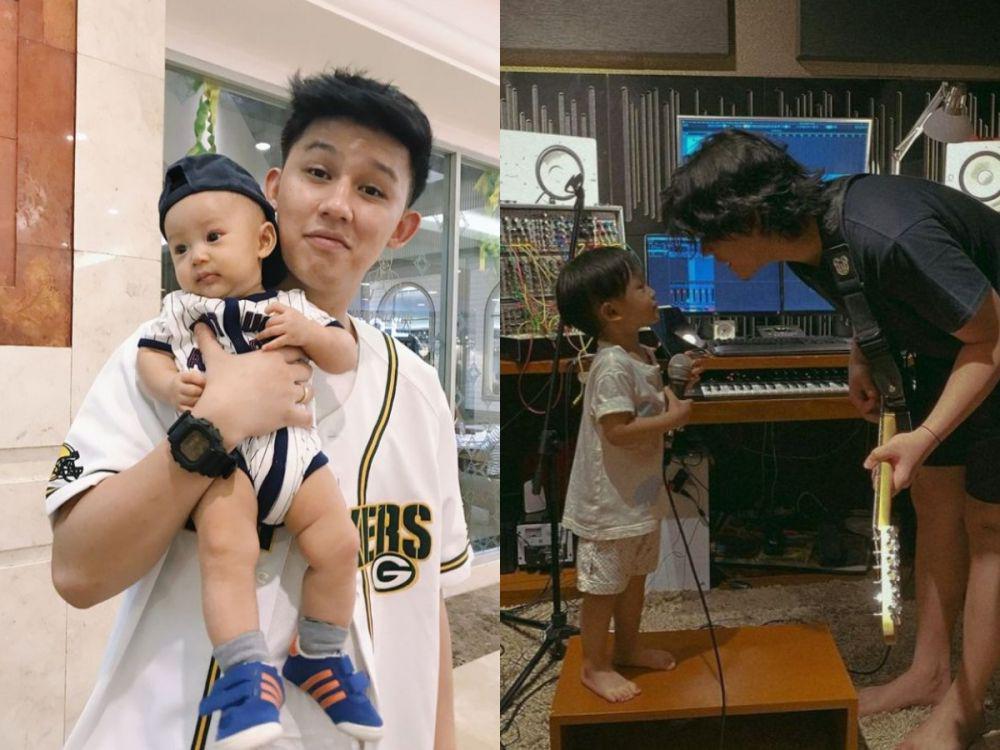 10 Aksi Menggemaskan Musisi Jevin Julian Momong Anak, Bak Adik Kakak!