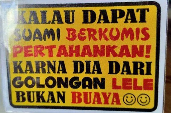 Dijamin Ngocok Perut Abis Baca 10 Potret Kata-kata di Stiker Ini!