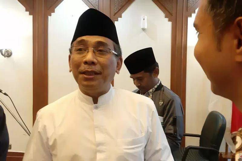 Katib Aam Pengurus Besar Nahdlatul Ulama (PBNU) KH. Yahya Cholil Staquf (ANTARA/Katriana)