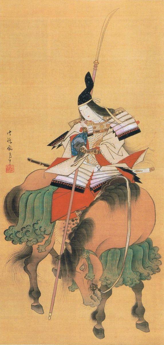 Lukisan Tomoe Gozen oleh Shitomi Kangetsu. commons.wikimedia.org