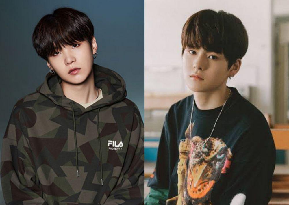 10 Potret Kemiripan Suga BTS dan Yoshi TREASURE, Kayak Kakak Adik!