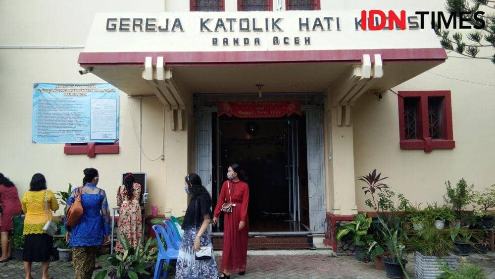 Perayaan Natal umat Kristen Katolik di Kota Banda Aceh, Aceh (IDN Times/Saifullah)