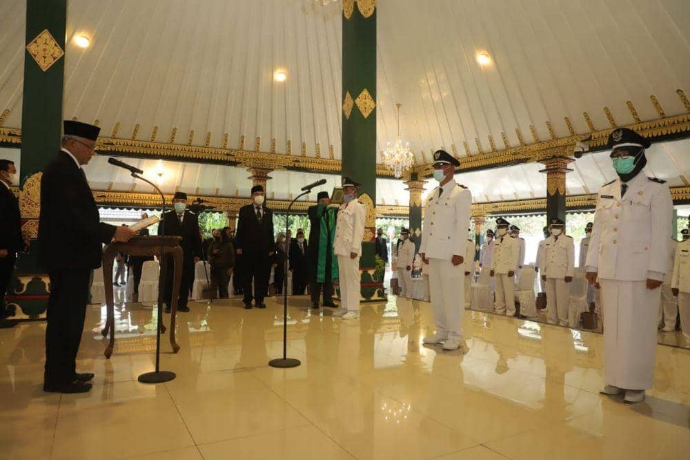 Pelantikan Lurah di wilayah Kabupaten Sleman. Dok: istimewa
