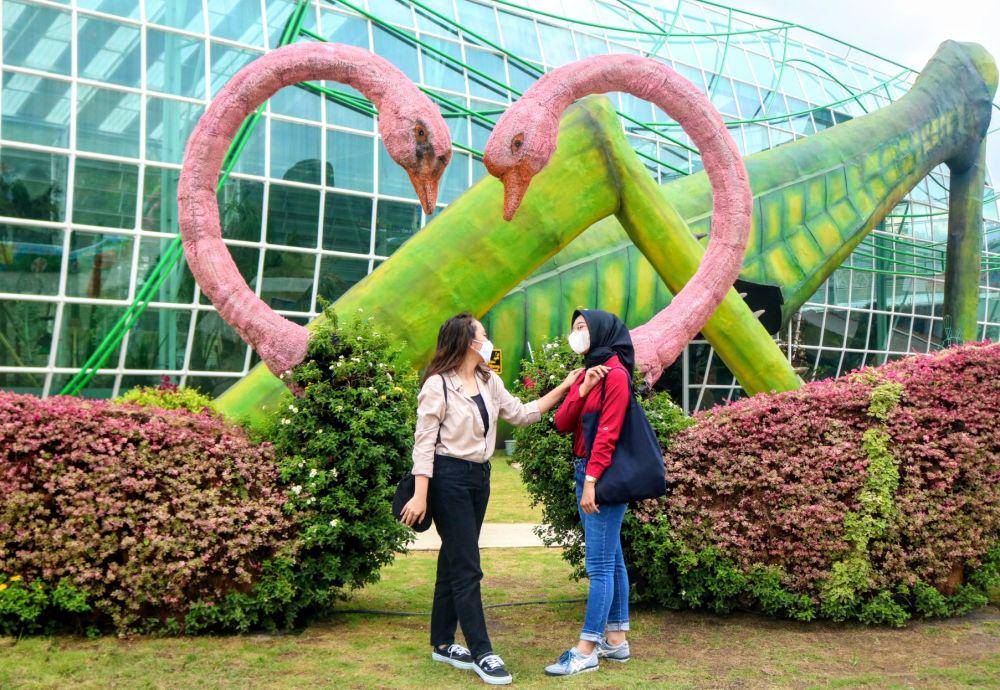 Salah satu spot instagramable di Batu Love Garden. IDN Times/Alfi Ramadana