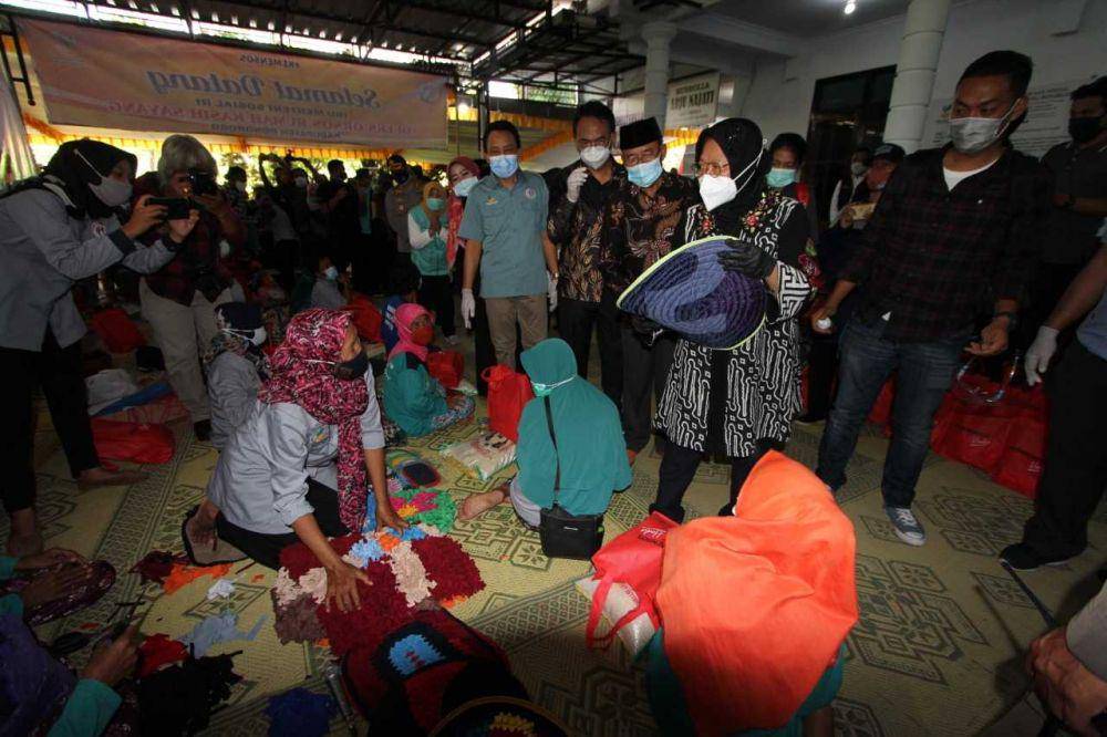 Kunjungan Mensos Tri Rismaharini di Ponorogo. Istimewa