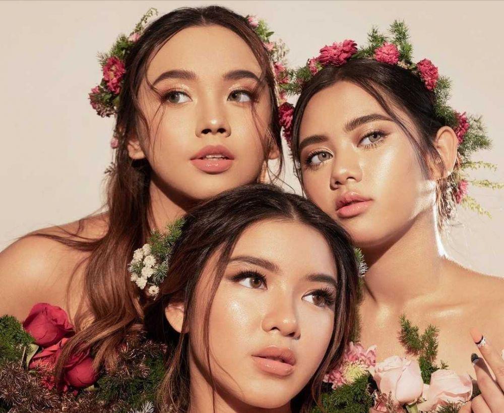 10 Potret Lyodra, Tiara, dan Ziva dengan Tema Bunga, bak Bidadari!