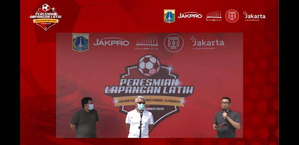 Peresmian Lapangan Latih Stadion Jakarta International Stadium (JIS) (Dok. Humas Pemprov DKI Jakarta)