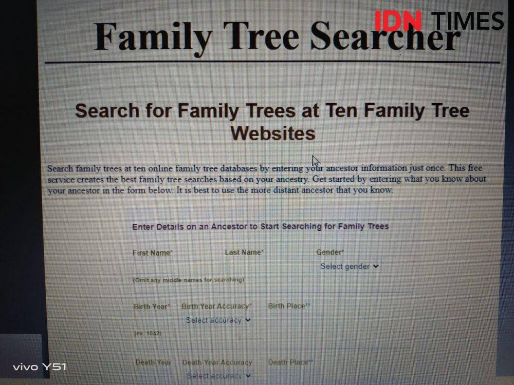 Situs Family Tree Searcher (IDN Times/Umi Kalsum)