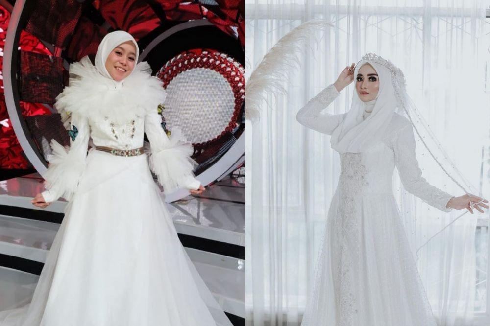 10 Adu Gaya Hijab Lesti Kejora Vs Fida, Jebolan D'Academy nan Kece