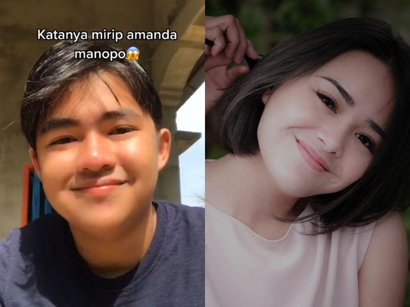Mirip Banget! TikToker Ini Disebut Amanda Manopo Versi Cowok