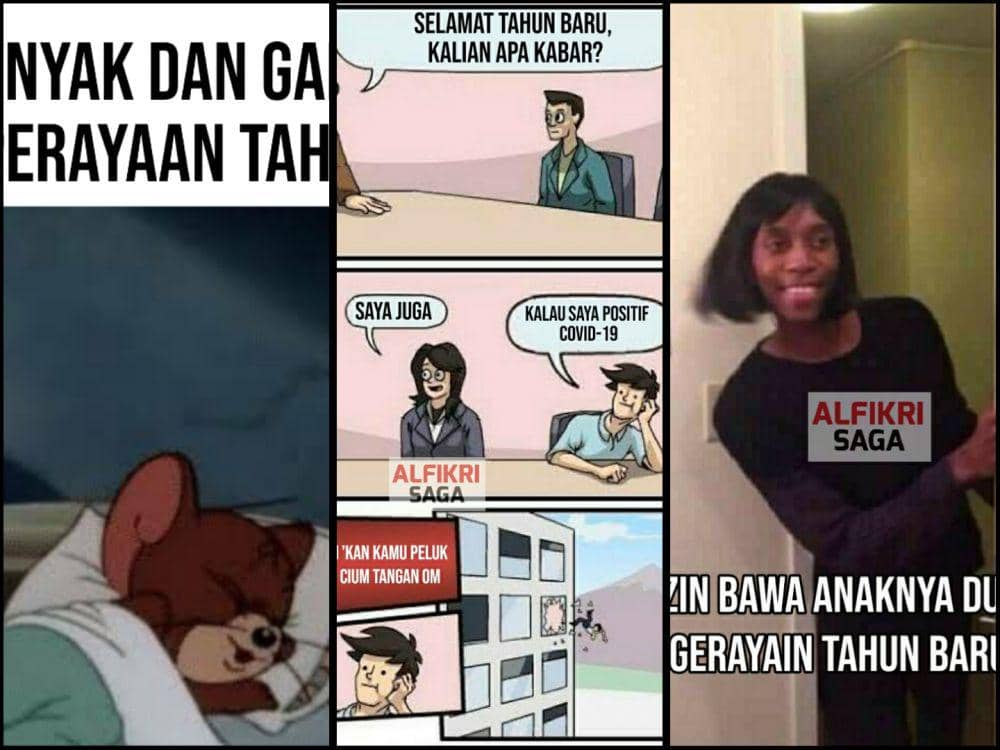 9 Meme Tipe-tipe Orang saat Merayakan Tahun Baru 2021