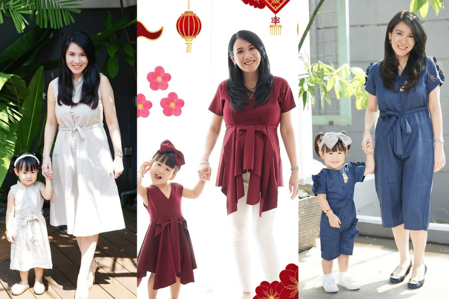 OOTD Ibu dan Anak yang Kompak ala Rensia Sanvira, Ekstra Stylish