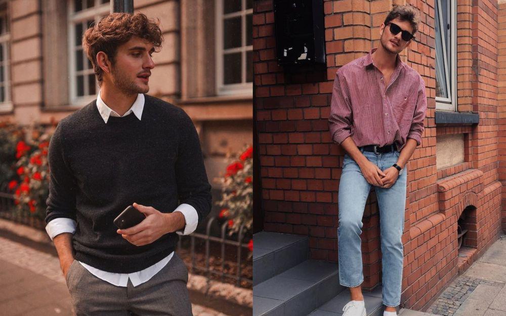 Makin Modis! 10 Inspirasi Outfit ke Kampus Ala Selebgram Niklas Rueth