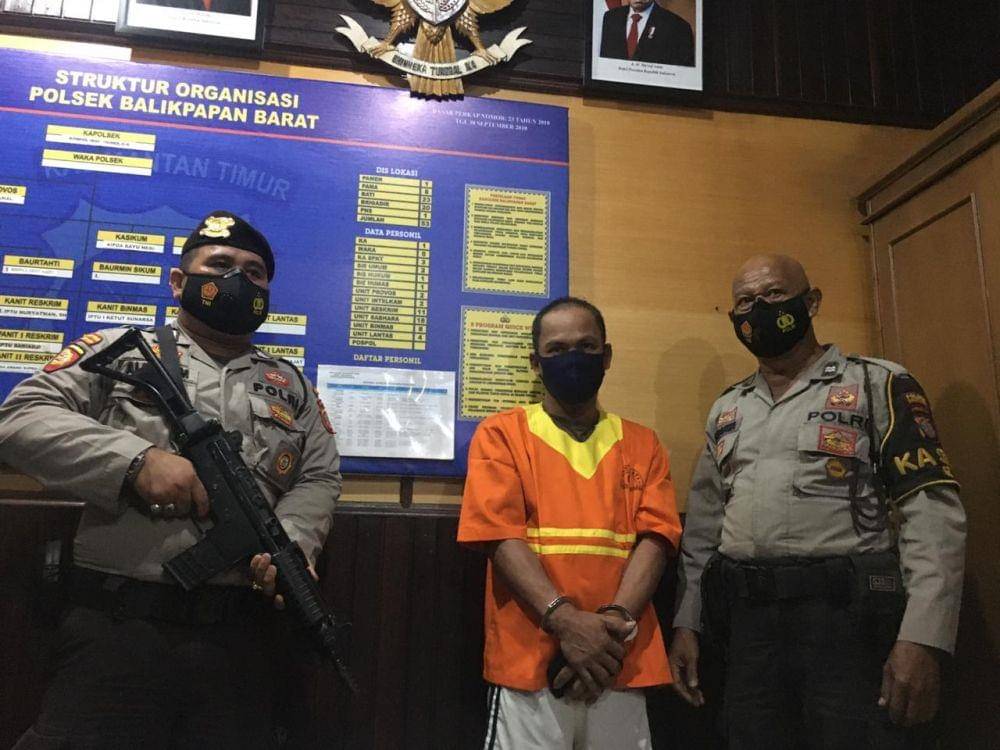 Pelaku penganiayaan terhadap istri siri di Balikpapan. Dok.IDN Times/Polsek Balikpapan Barat