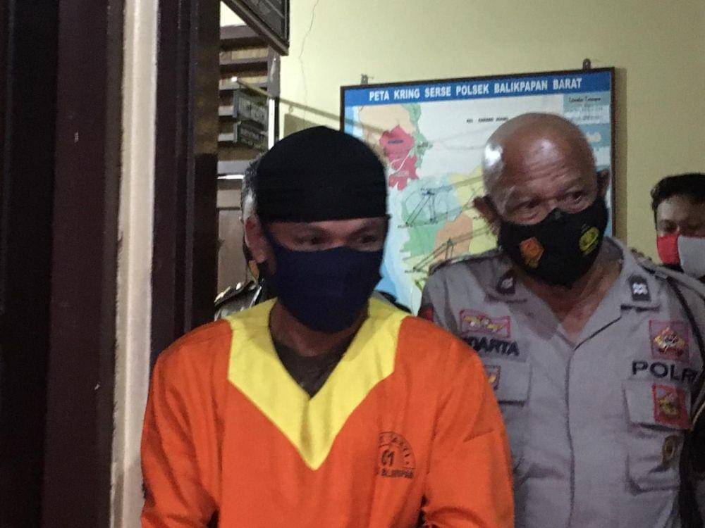 Pelaku penganiayaan terhadap istri siri di Balikpapan. Dok.IDN Times/Polsek Balikpapan Barat