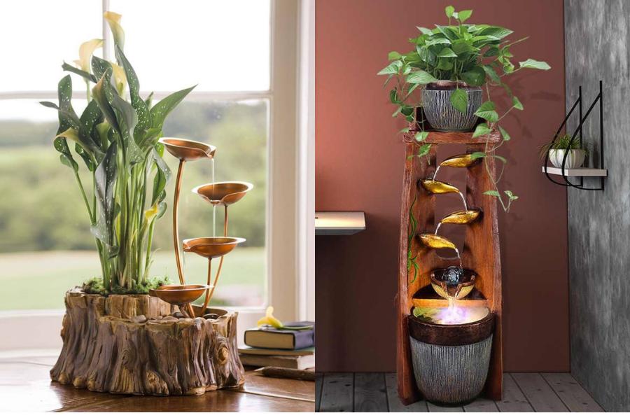 10 Inspirasi Desain Air Mancur Indoor, Bikin Rumah Jadi Makin Sejuk!